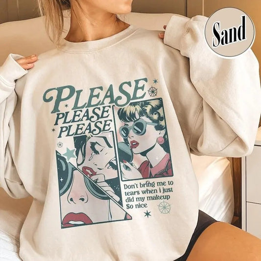 Please Please Please Sweatshirt,Dont Embarrass Me  Concert Shirt, Soft Girl Aesthetic, Music Lover Gift, Hoodie