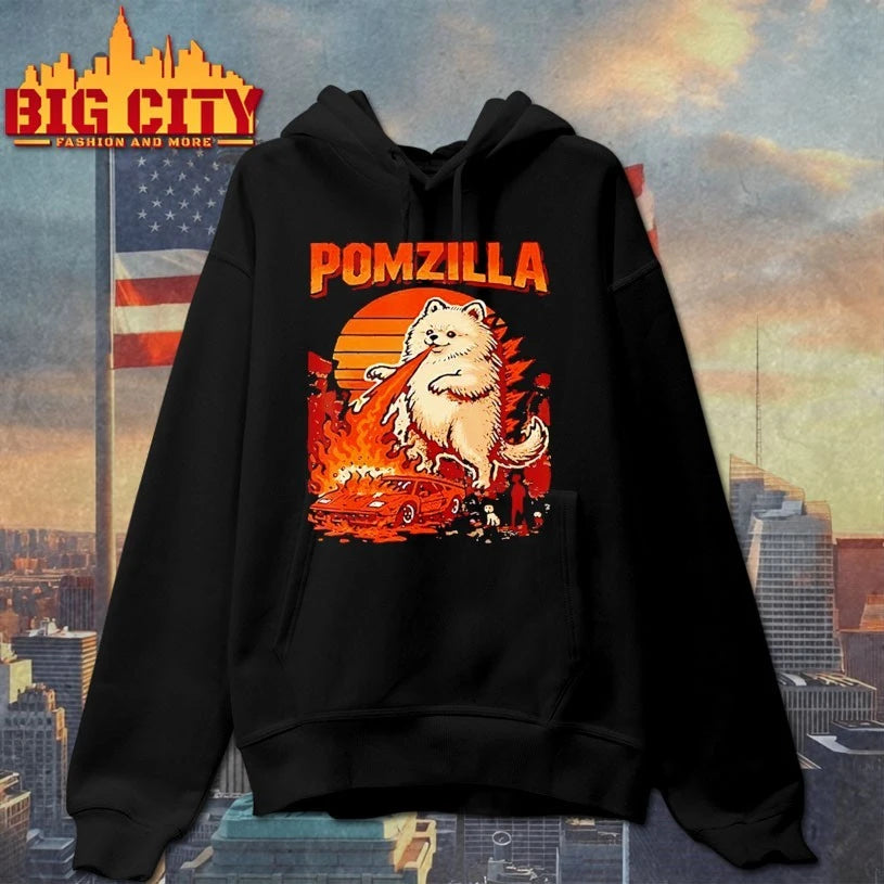 Pomzilla Pomeranian Dog Monster Pom Dog Lover Shirt