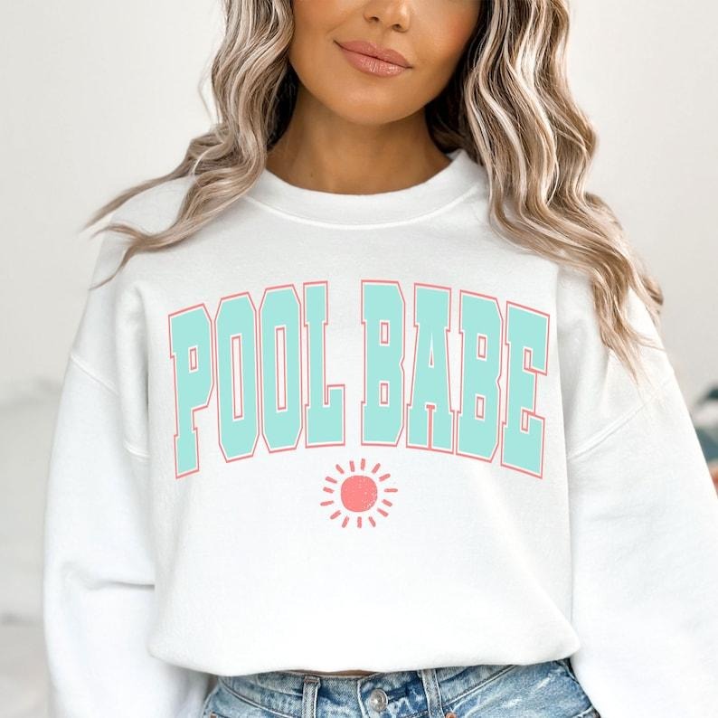 Pool Babe , Retro Summer , Summer Shirt ,  Summer , Beach shirt Hoodie, Sweatshirt | WearSparks.com