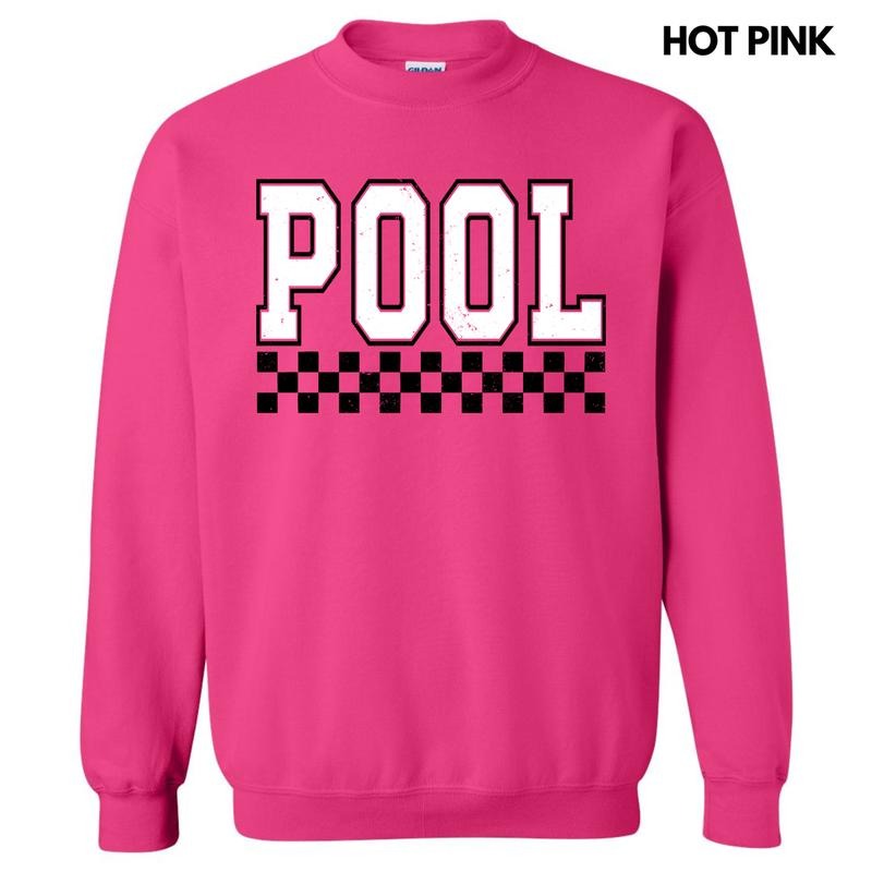 Pool Varsity Checkered Sweatshirt 'NLB' T-Shirts, Hoodie | WearSparks.com