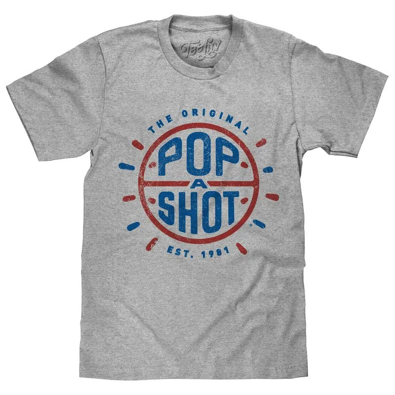 Pop-A-Shot Arcade Basketball Game T-Shirt - Gray Hoodie, Sweatshirt | WearSparks.com