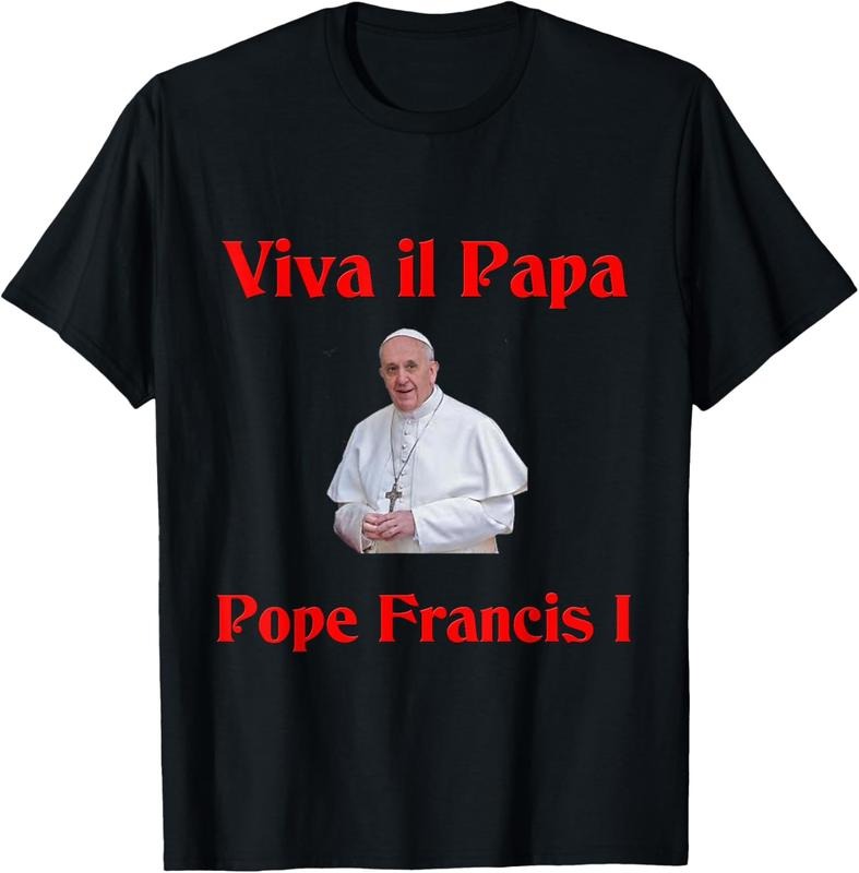 Pope Francis T-Shirt, Christian Apparel, Vatican Shirt, Faith Gift Hoodie, Sweatshirt | WearSparks.com