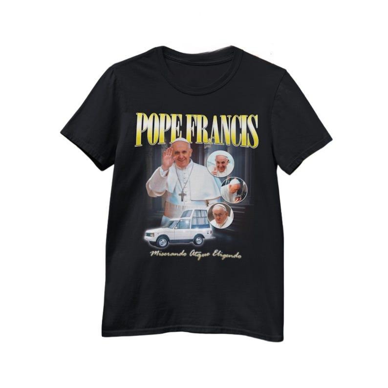 Pope Francis T-Shirt, Vicar of Christ T-Shirt, Catholic 90s Argentina, Vatican City T-Shirt, Pope Francis 1936 - 2025...