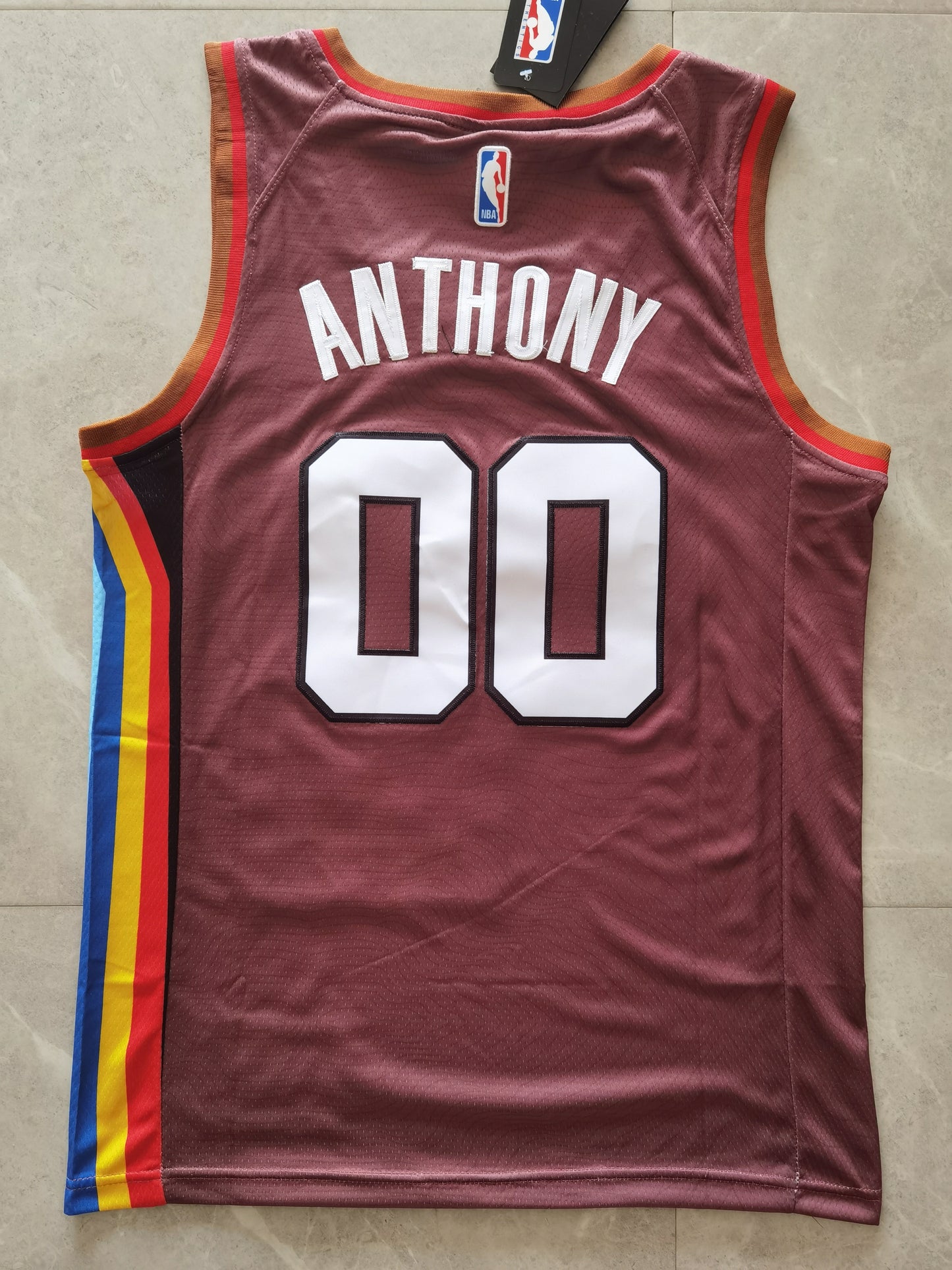 Portland Trail Blazers 00 Carmelo Anthony 021NBA Trail Blazers 00# Anthony City Edition Jersey Style 1