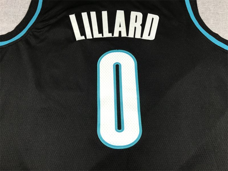 Portland Trail Blazers #0 Damian Lillard 23 Trail Blazers 0 City Edition Style 3