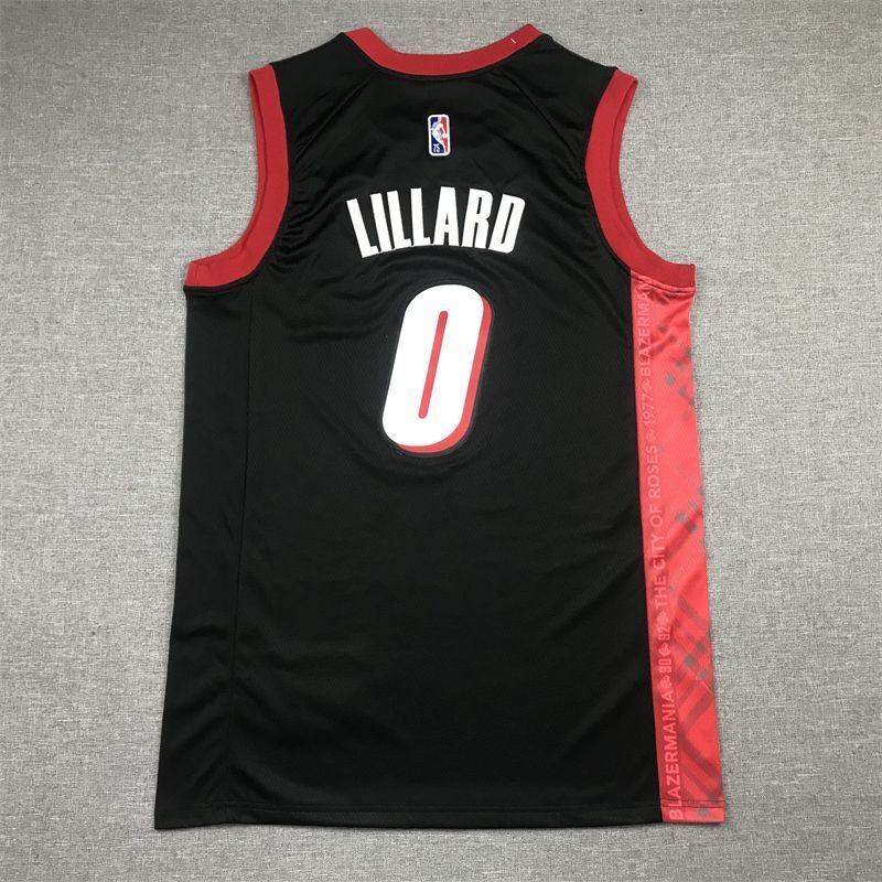 Portland Trail Blazers #0 Damian Lillard Trail Blazers 0 # 22 Season City Edition Black Style 1