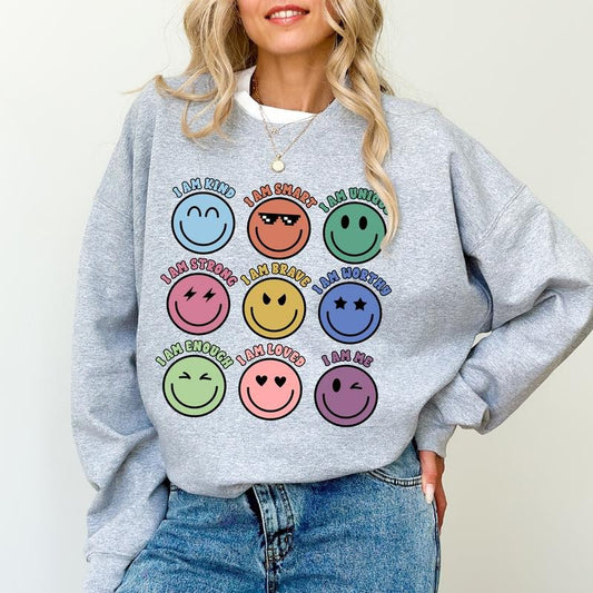 Positive Affirmations Sweatshirt, Mental Health Sweater, Mental Health Awareness Month Apparel, Grow Positive Thoughts...