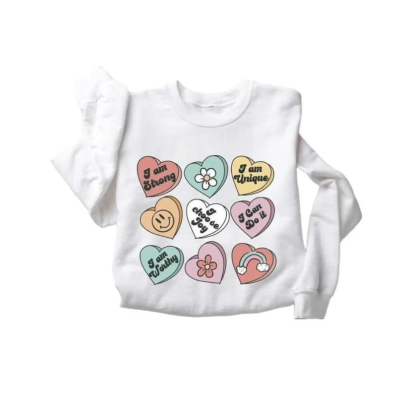 Positive Affirmations Sweatshirt, Women's Valentines Day Sweatshirt T-Shirts, Hoodie | WearSparks.com