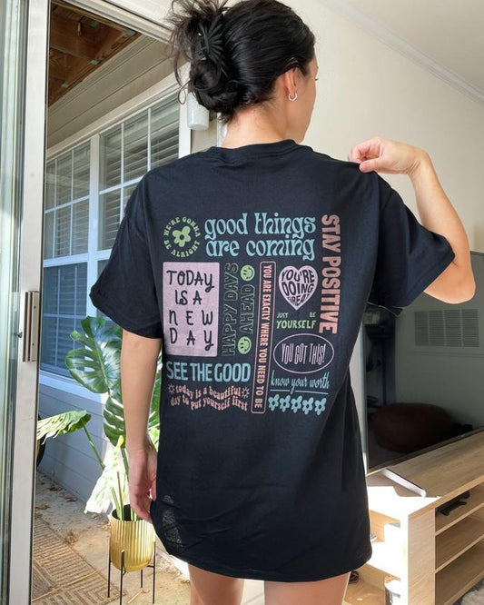 Positive Quotes Aesthetic Clothes Mental Health Shirt Positivity Clothing Kindness Shirt Positive Shirt Mental Health...