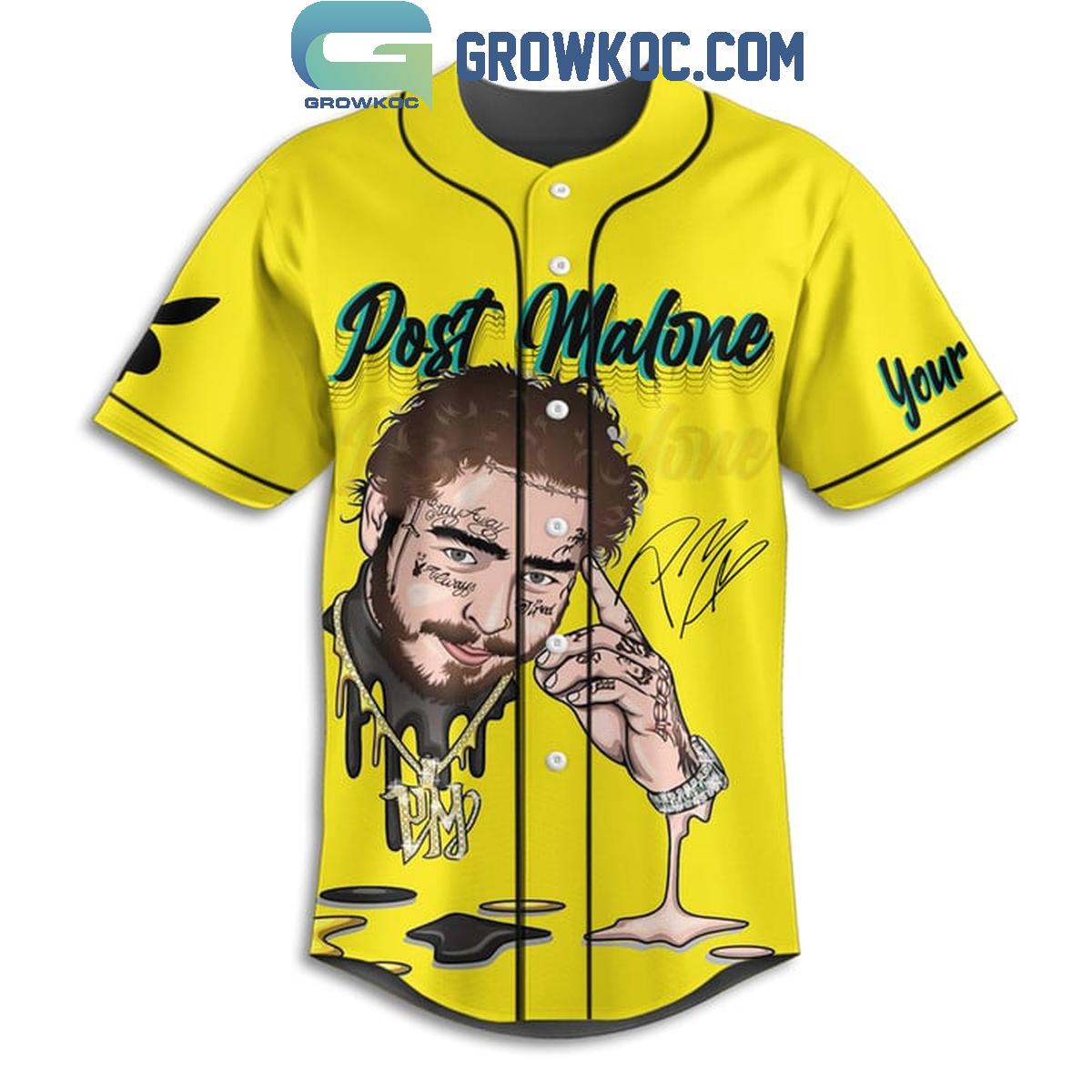 Post Malone Always Tired Stay Away Personalized Baseball Jersey