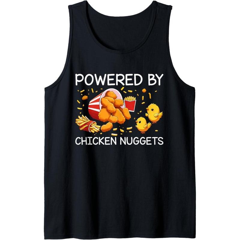 Powered by Chicken Nuggets Tank Topstyle{n002}2 T-Shirts, Hoodie, Sweatshirt | WearSparks.com