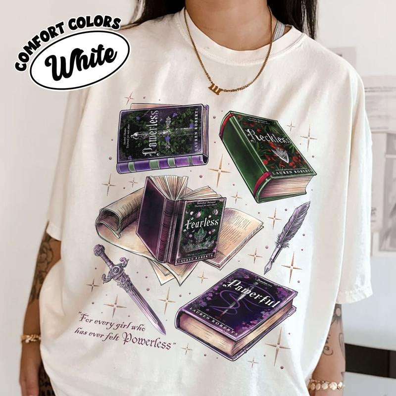Powerless Series Lauren Roberts Comfort Colors Shirt, Kai Azer & Paedyn Gray Shirt, Fantasy Bookish Shirt, Powerful Book...