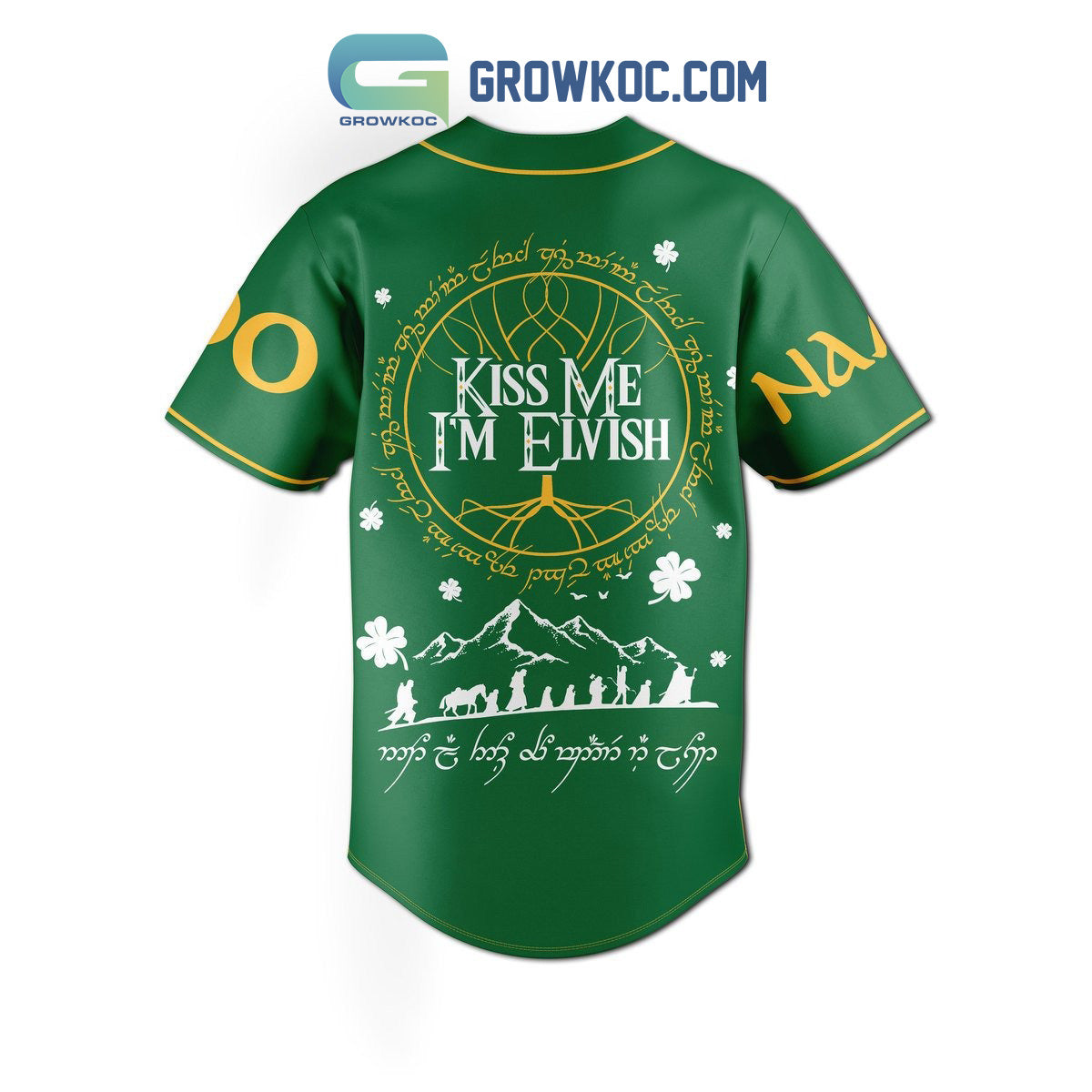Prancing Pony Brewery Elvish Team Personalized Baseball Jersey