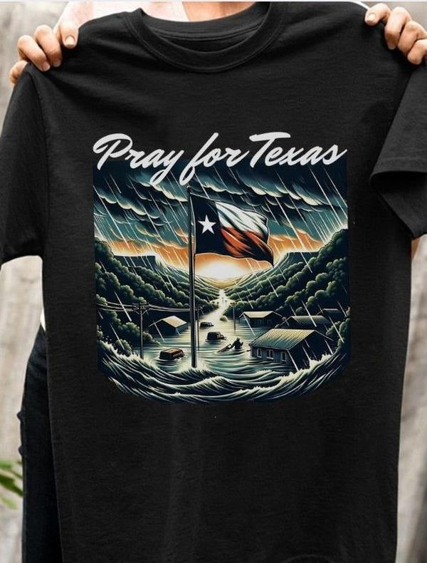 Pray For Texas Hill Country shirt, Texas Flood Support Apparel, Pray for Kerrville Shirt Hoodie, Sweatshirt | WearSparks.com