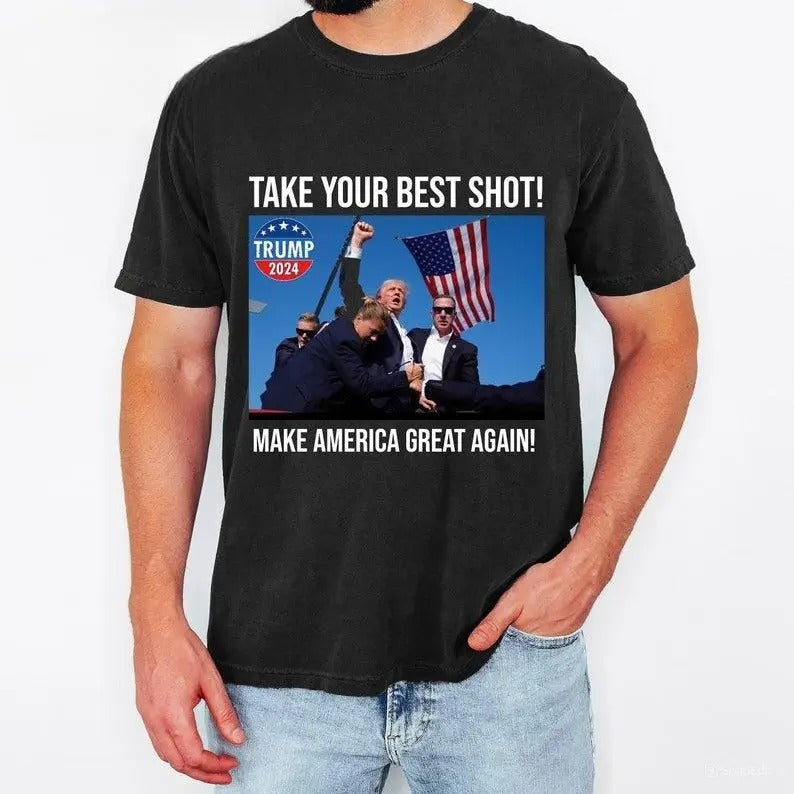 Pray For Trumm, Trumm Shot Shirt, Never Surrender, Trumm 2024 T-shirt , Magga Trummp Shirts, Sarcastic Graphic Tee,...
