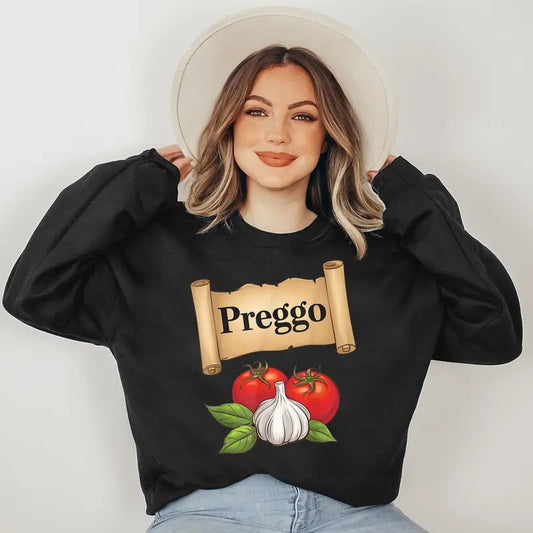 Preggo Sauce Cute and Funny Pregnancy Announcement Sweatshirt T-Shirts, Hoodie | WearSparks.com