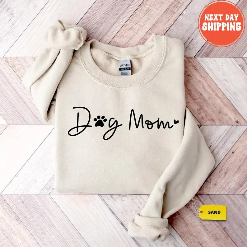 Premium  Dog Mom Sweatshirts - Custom Dog Mom Shirt - Dog Mom Shirts - Womens Sweatshirts - Dog Mom Tshirt - Dog Mom Gift