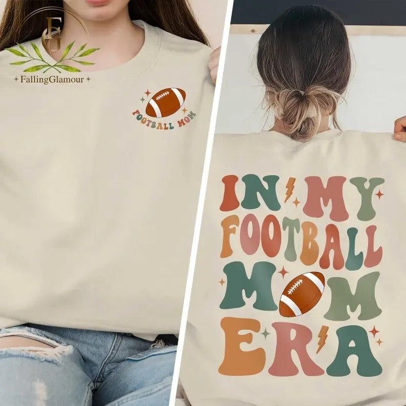Premium  Football Mom Shirt, In My Football Mom Era, Football Mama Shirt, Sport Mom Tee, Football Lover, Game Day, Fall...