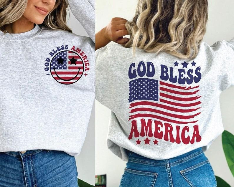 Premium  God Bless America , 4th of July , 4th of July Png, Independence Day , America sweatshirt T-Shirts, Hoodie