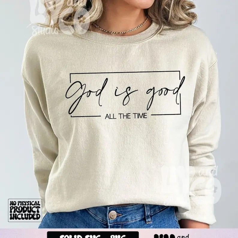 Premium  God is good all the time, Bible verse , Christian, Religious shirt, Scripture Sweatshirt Hoodie | WearSparks.com