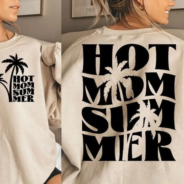Premium  Hot Mom Summer,Hot Mom , Mom Life Summer , Summer Vibes sweatshirt T-Shirts, Hoodie | WearSparks.com