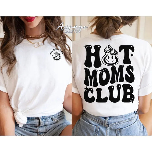 Premium  Hot Moms Club Sweatshirt, Hot Mom Shirt, Trendy Moms Shirt, Mother's Day Gift, Funny Mom Shirt, Cool Mom Shirt,...