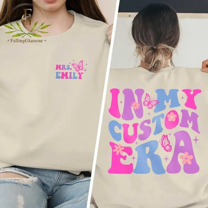 Premium  In My Era Custom Shirt, Personalized Era Sweatshirt, Gift For Fan Girl T Shirt, Custom Eras Hoodie, Cute Retro...