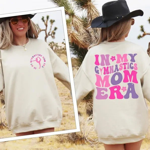 Premium  In My Gymnastics Mom Era Sweatshirt, Gymnastics Mom Sweater, Gymnastics Mama Shirt, Retro Gymnastics T-Shirt Hoodie