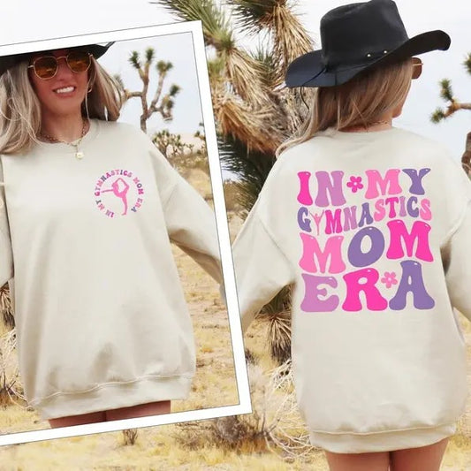 Premium  In My Gymnastics Mom Era Sweatshirt, Gymnastics Mom Sweater, Gymnastics Mama Shirt, Retro Gymnastics T-Shirt Hoodie