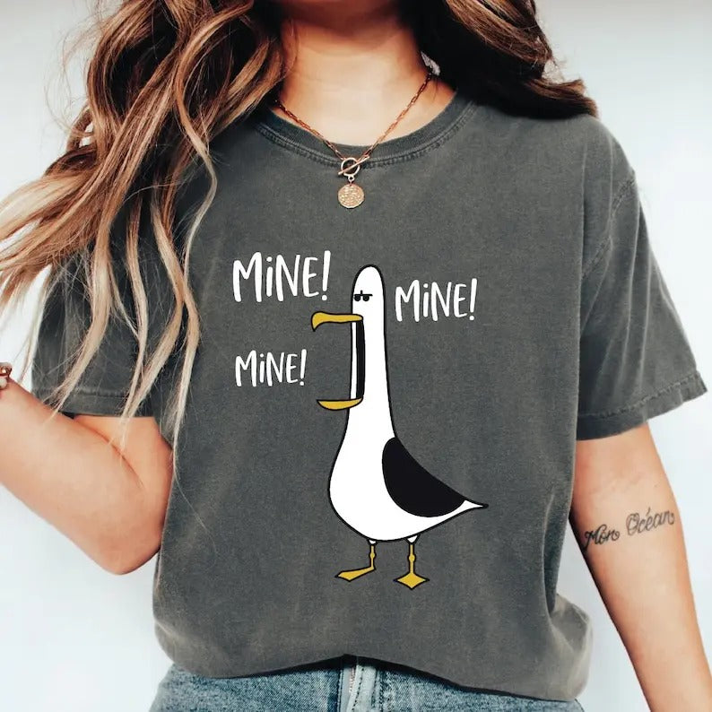 Premium  MINE MINE MINE Seagull Shirt, Family Vacation, Funny Group Tees, Kids Tshirts, Vacation Matching Shirts, Seagull...