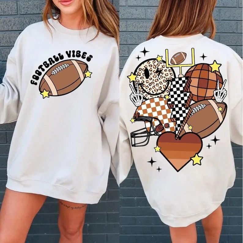 Premium  Retro football , football , Football Mama sweatshirt T-Shirts, Hoodie | WearSparks.com