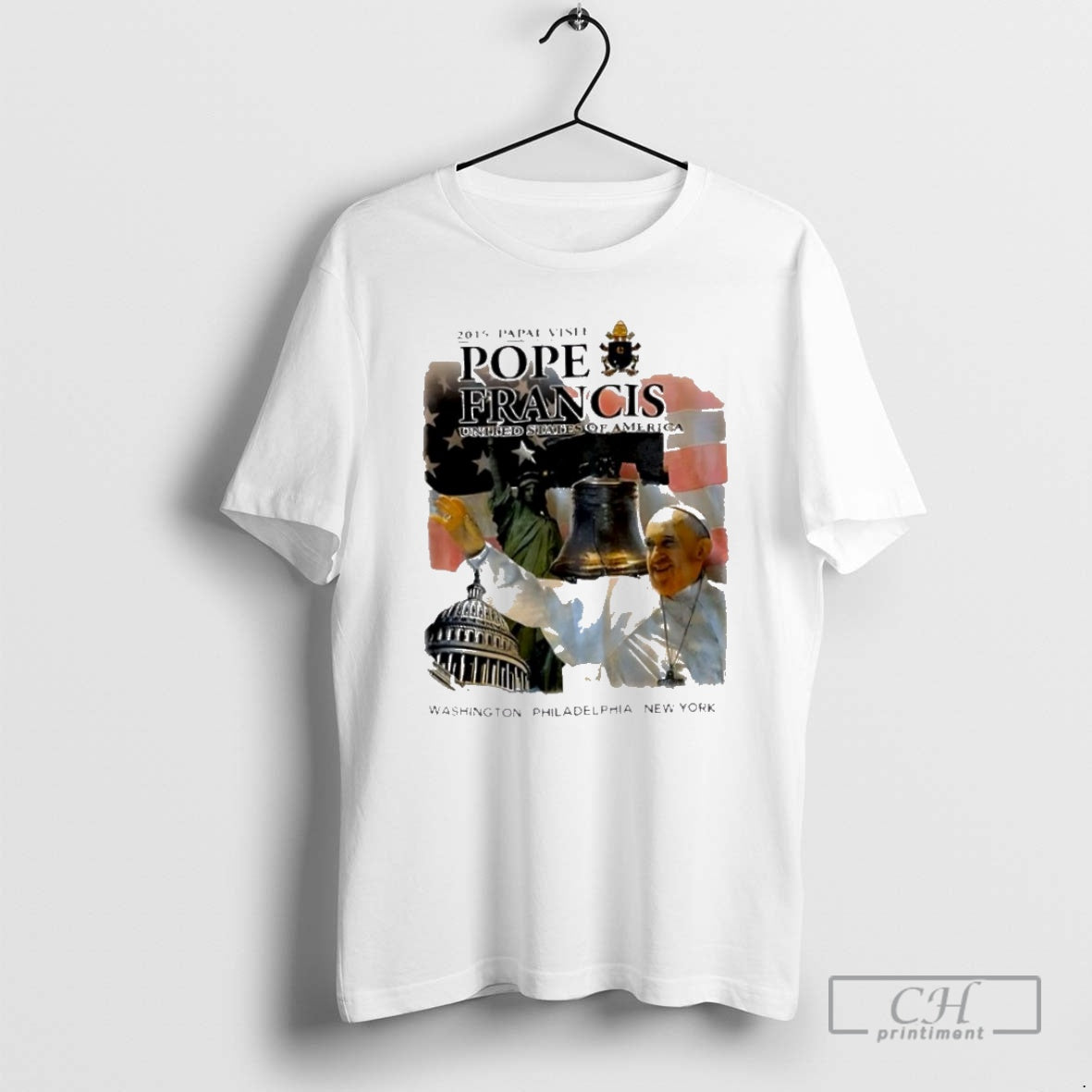 Premium 2015 Papal Visit Pope Francis United States Of America Shirt Sweater Hoodie, Sweatshirt | WearSparks.com