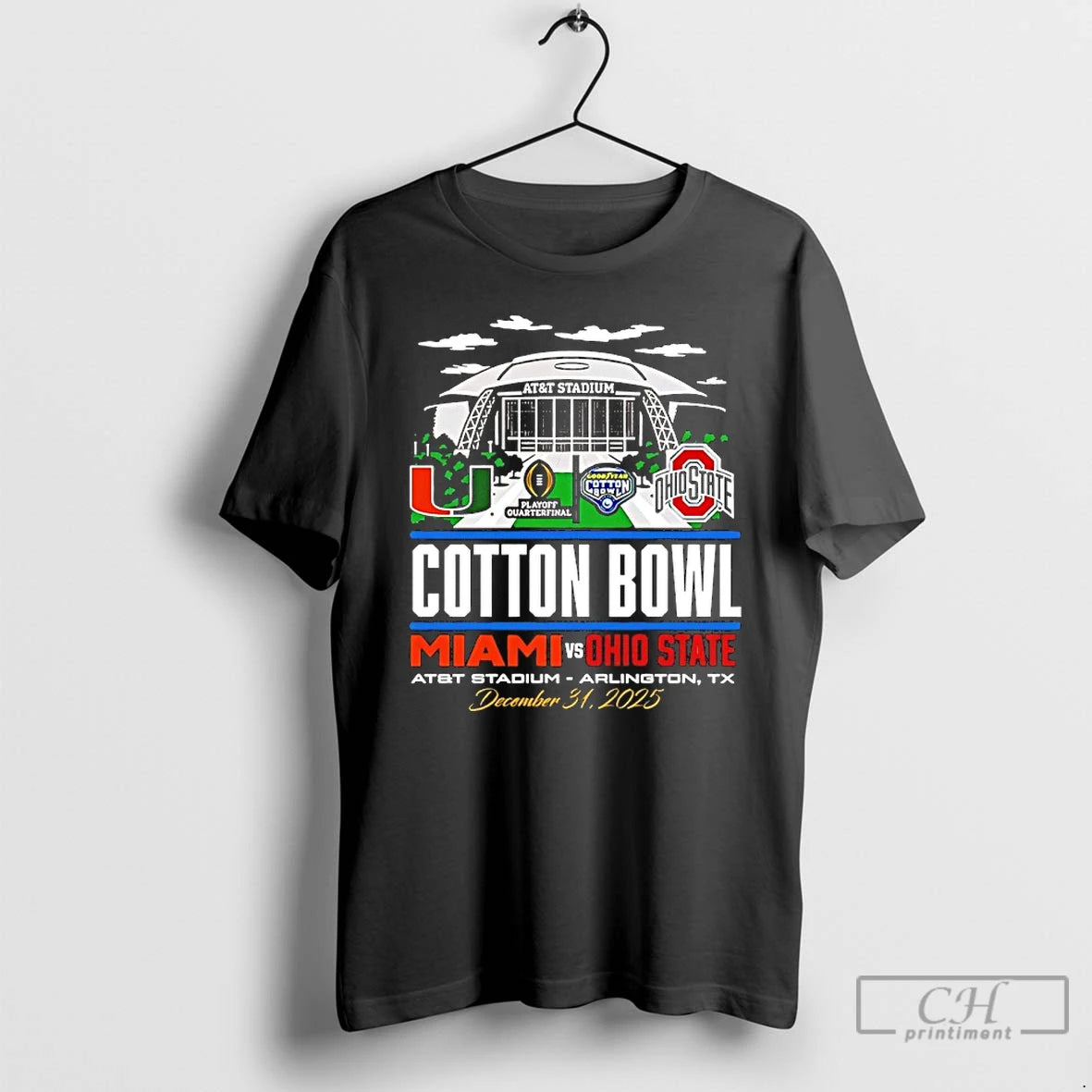 Premium 2025 Cotton Bowl Ohio State Vs Miami Att Stadium T-Shirts, Hoodie, Sweatshirt | WearSparks.com