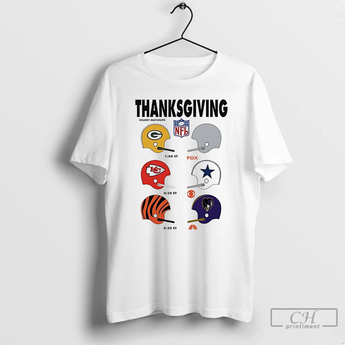Premium 2025 Thanksgiving Football Helmet Matchups T-Shirts, Hoodie, Sweatshirt | WearSparks.com