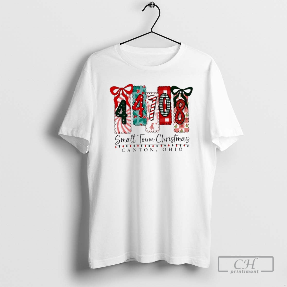 Premium 44708 Small Town Christmas Canton Ohio Shirt Sweater Hoodie, Sweatshirt | WearSparks.com