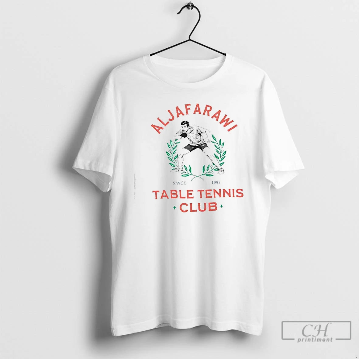 Premium Aljafarawi Table Tennis Club Since 1997 Graphic T-Shirts, Hoodie, Sweatshirt | WearSparks.com