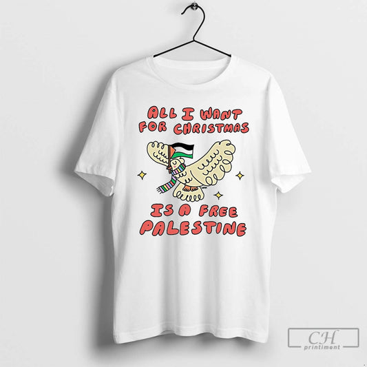 Premium All I Want For Christmas Is A Free Palestine T-Shirts, Hoodie, Sweatshirt | WearSparks.com