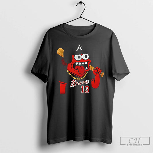 Premium Atlanta Braves Monster Toast Cartoon T-Shirts, Hoodie, Sweatshirt | WearSparks.com