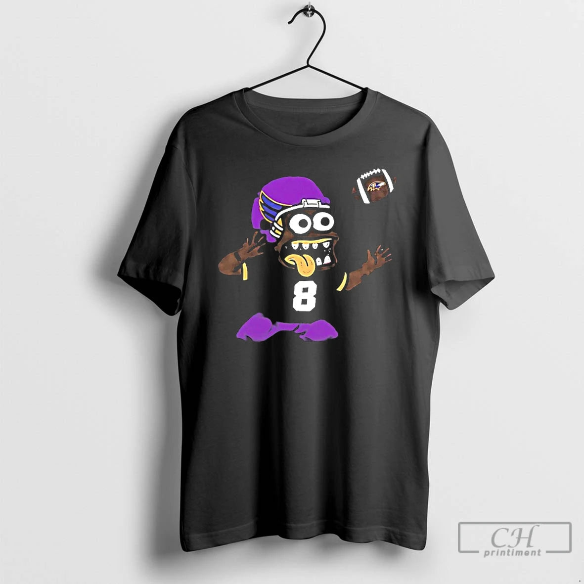 Premium Baltimore Ravens Lamar Jackson Monster Toast Cartoon T-Shirts, Hoodie, Sweatshirt | WearSparks.com