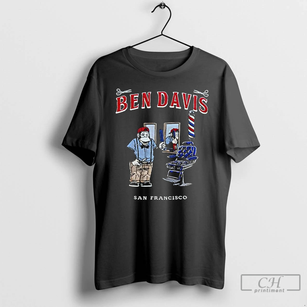 Premium Ben Davis San Francisco Monkey Barber Shop Graphic T-Shirts, Hoodie, Sweatshirt | WearSparks.com