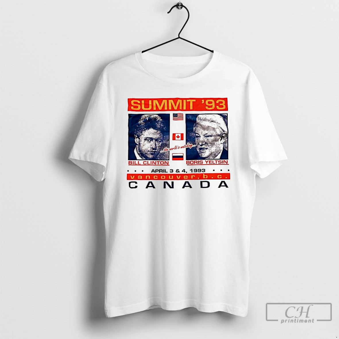 Premium Bill Clinton And Boris Yeltsin Vancouver Canada Summit 93 T-Shirts, Hoodie, Sweatshirt | WearSparks.com