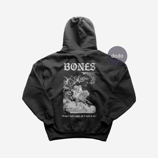 Premium Bones Hoodie - Cracker Bacteria Album Hoodie - Bones New Album Hoodie - Unisex Heavy Cotton Hoodie T-Shirts,...