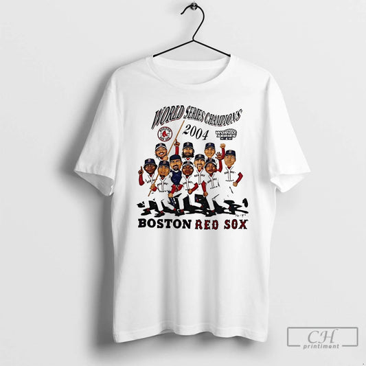 Premium Boston Red Sox Mlb 2004 World Series Champs Player Caricature T-Shirts, Hoodie, Sweatshirt | WearSparks.com