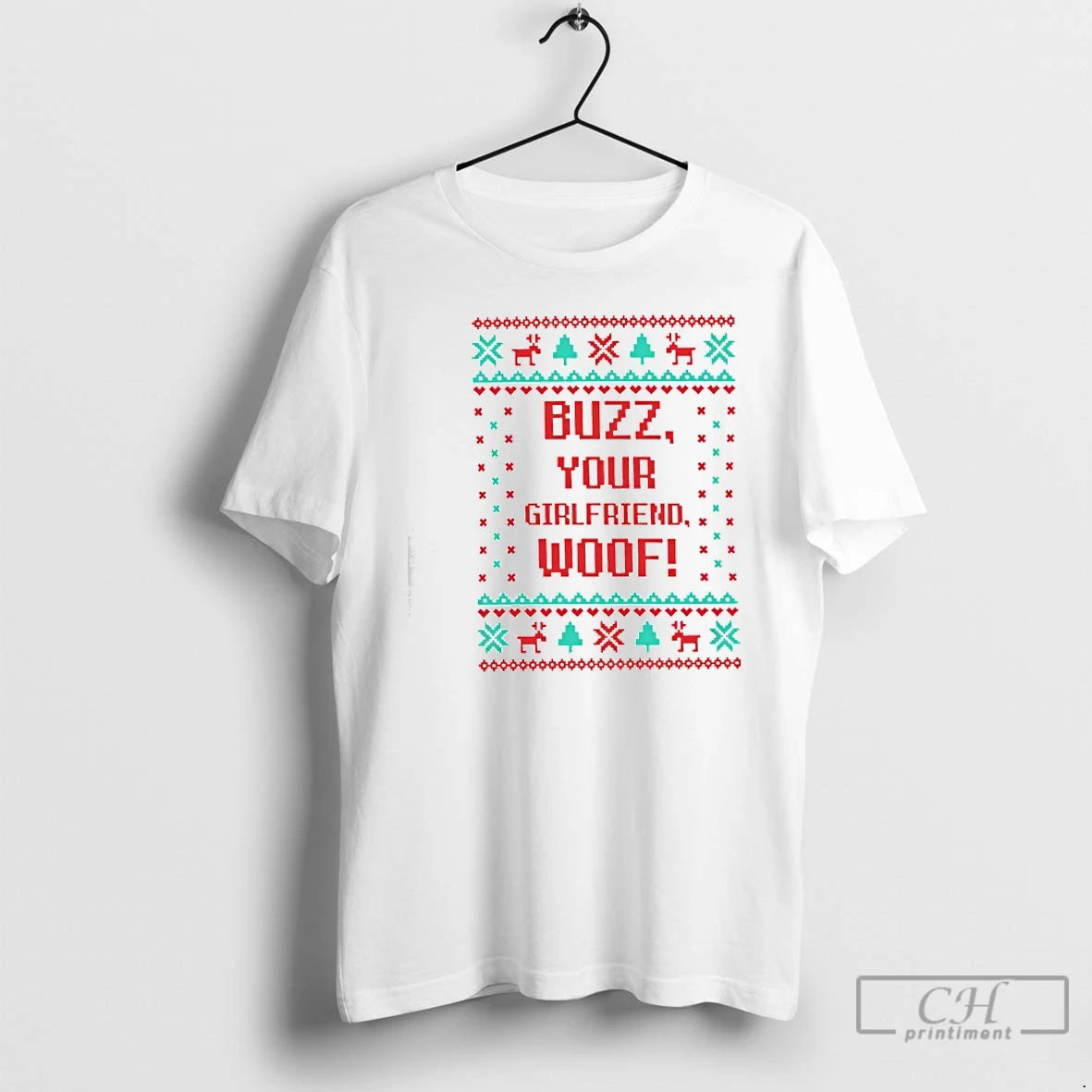 Premium Buzz Your Girlfriend Woof Christmas T-Shirts, Hoodie, Sweatshirt | WearSparks.com