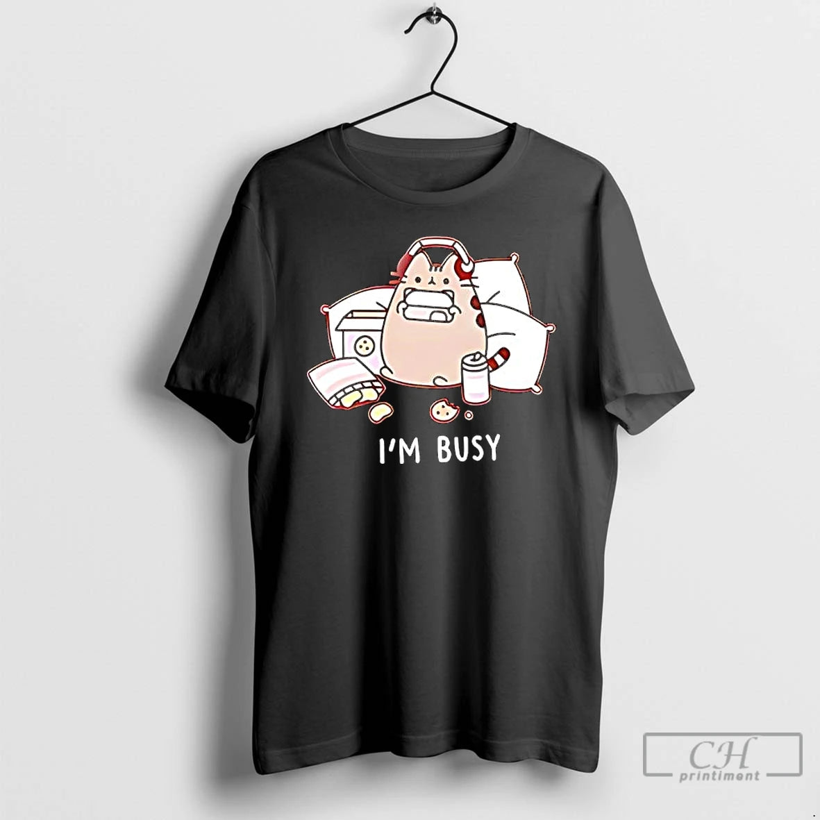 Premium Cat Im Busy Graphic T-Shirts, Hoodie, Sweatshirt | WearSparks.com