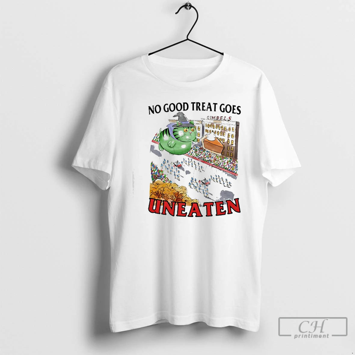 Premium Cat Thanksgiving Day Parade No Good Treat Goes Uneaten T-Shirts, Hoodie, Sweatshirt | WearSparks.com