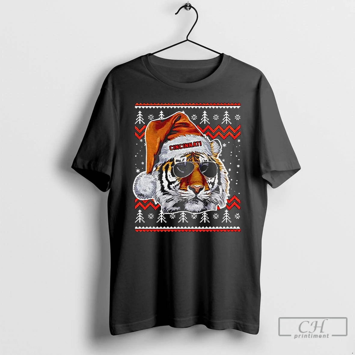 Premium Cincinnati Football Mascot Ugly Pattern Vintage Christmas T-Shirts, Hoodie, Sweatshirt | WearSparks.com