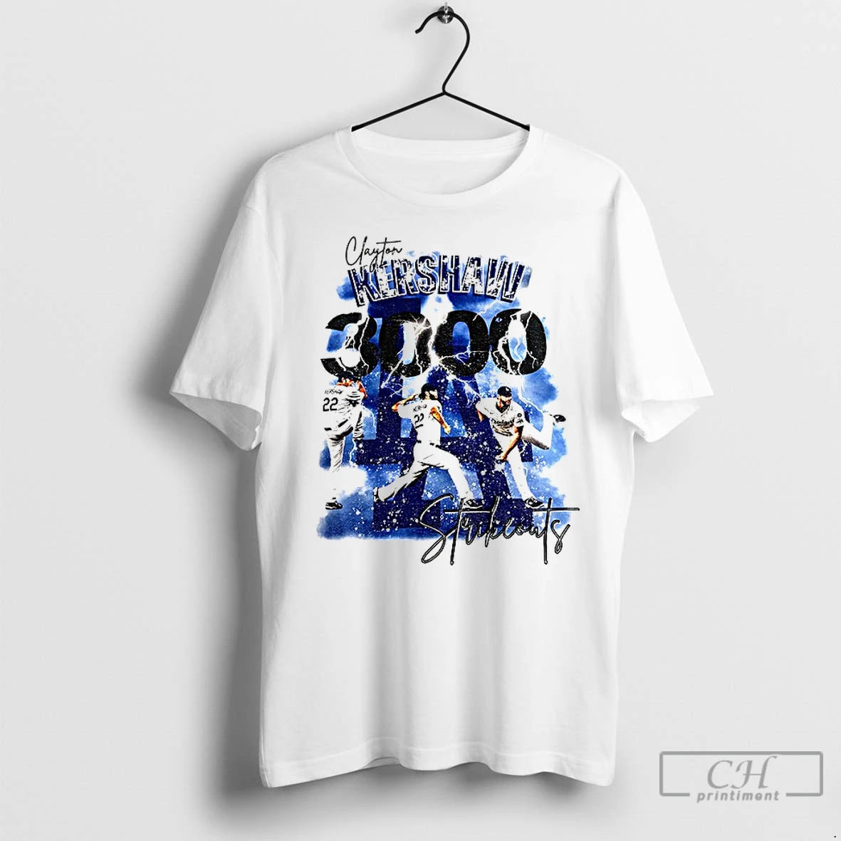 Premium Clayton Kershaw 3000 Strikeouts Los Angeles Dodgers Mlb Baseball Graphic Vintage