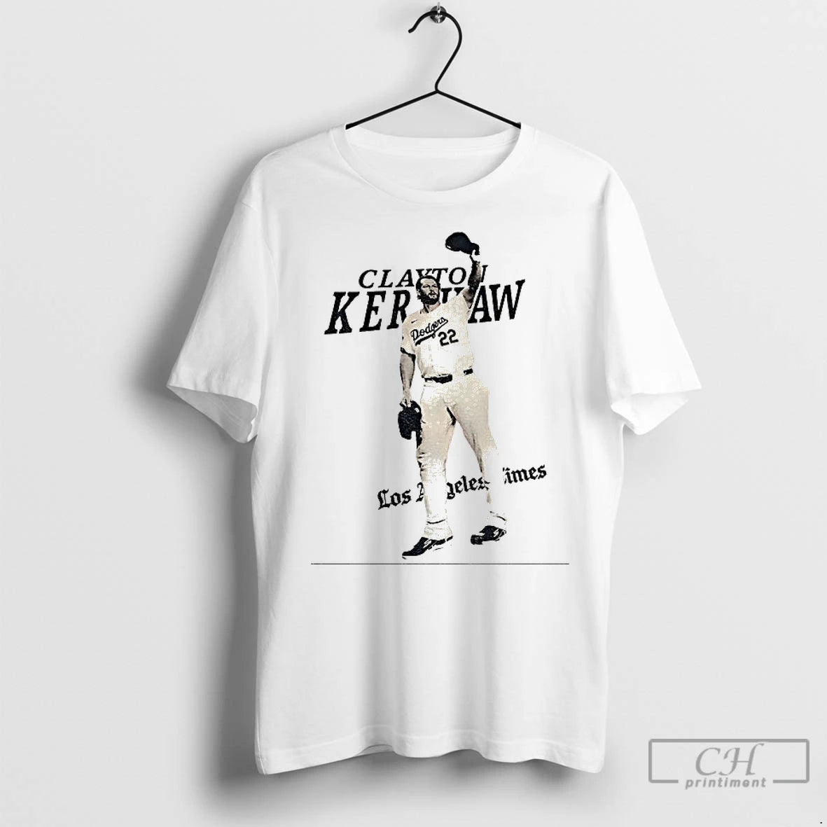 Premium Clayton Kershaw Los Angeles Dodgers Mlb Baseball La Times 2025 Vintage