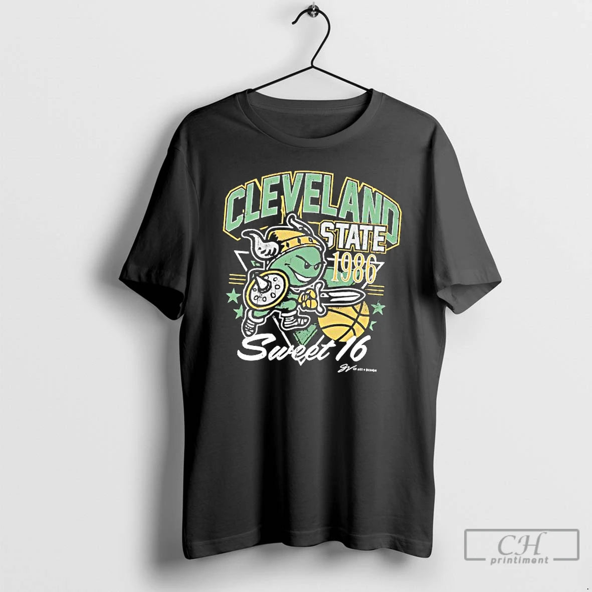 Premium Cleveland State Vikings 1986 Sweet 16 Ncaa Tournament Run T-Shirts, Hoodie, Sweatshirt | WearSparks.com